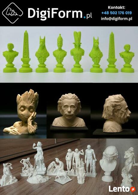 Druk 3D | Skanowanie 3D | Frezowanie CNC | Cięcie CNC |