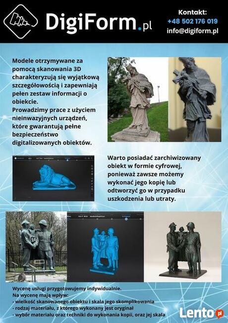 Druk 3D | Skanowanie 3D | Frezowanie CNC | Cięcie CNC |