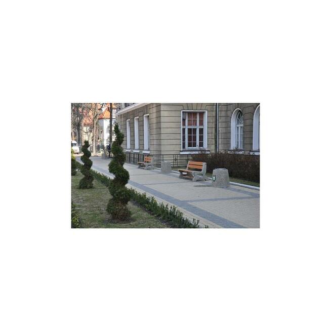 Ławka betonowa z oparciem 200x63x75 cm