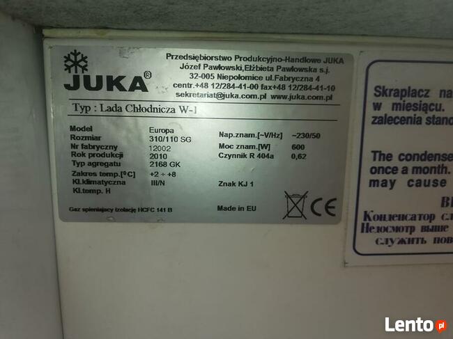 Lada witryna chłodnicza JUKA EUROPA 3m