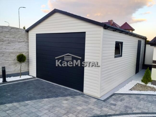 Garaż blaszany drewnopodobny - producent garaży blaszanych!