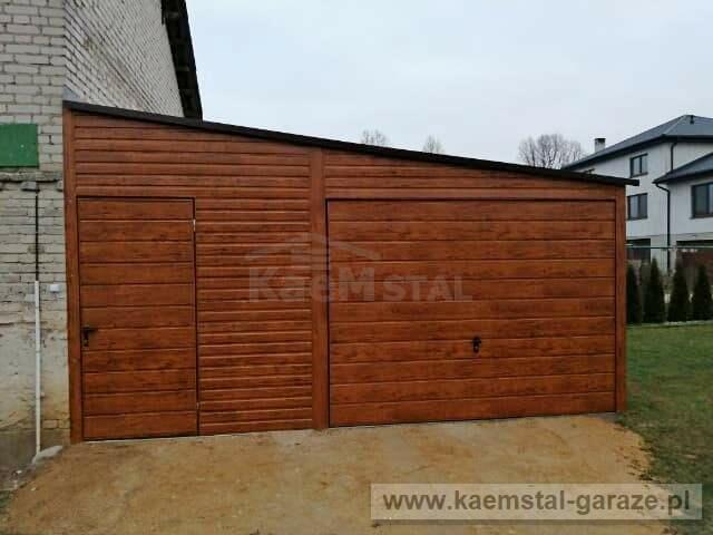 Garaż blaszany drewnopodobny - producent garaży blaszanych!