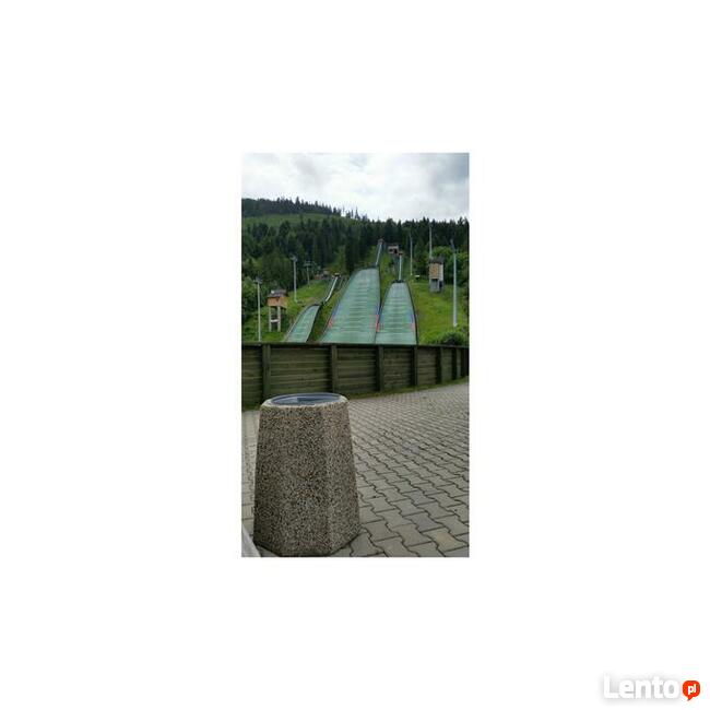 Kosz betonowy ośmiokątny 70 litrów 60x73 cm miejski ogrodowy