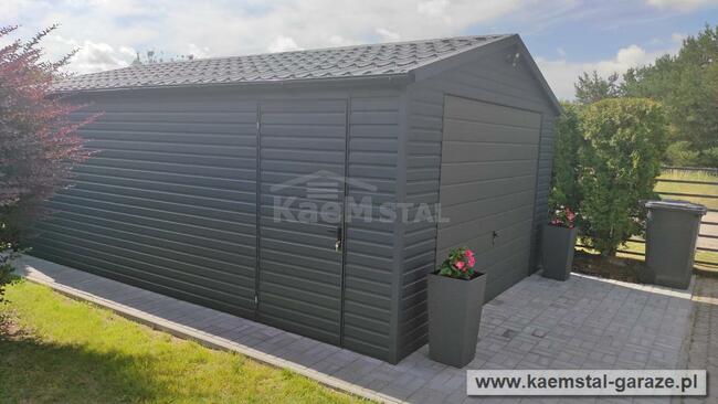 Garaż blaszany drewnopodobny - producent garaży blaszanych!