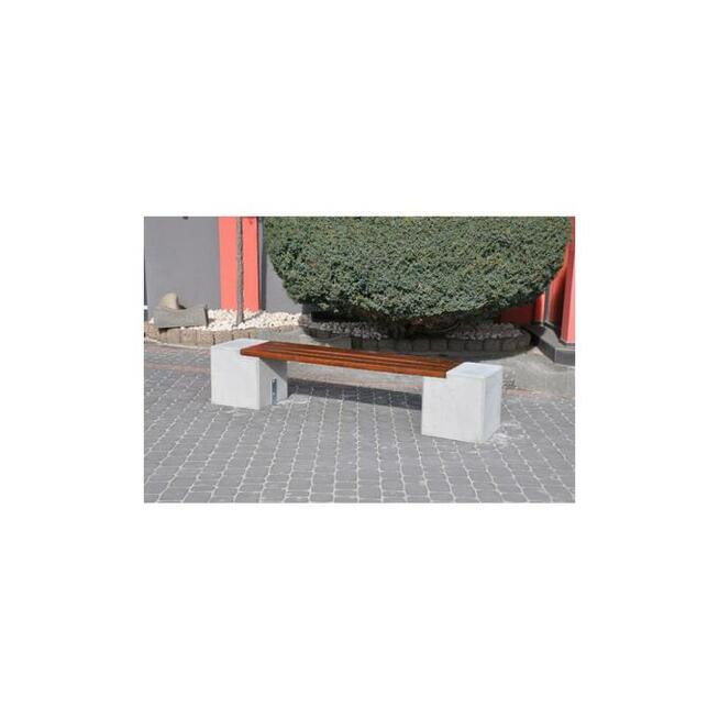 Ławka betonowa miejsko parkowa bez oparcia 200×40 cm