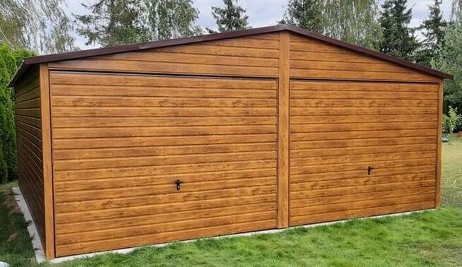 Garaż Blaszany Dwustanowiskowy 8x7 Dwustanowiskowy Wiata