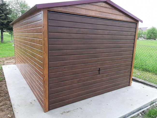 Garaż Blaszany Dwustanowiskowy 8x7 Dwustanowiskowy Wiata