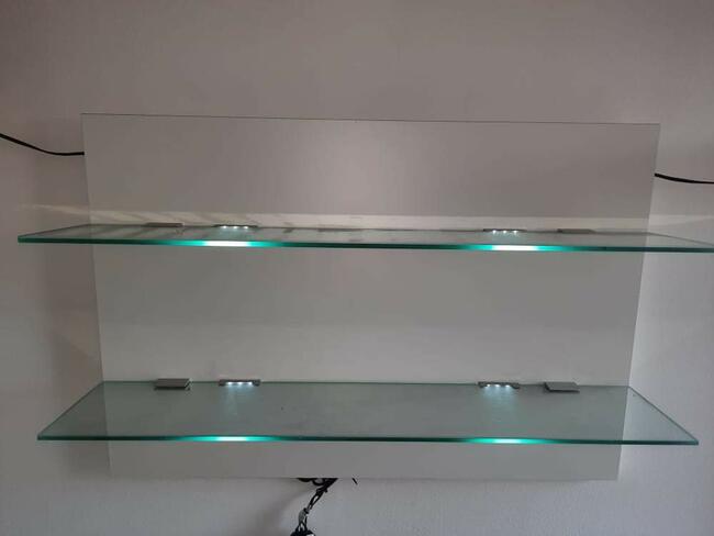 Półka szklana podświetlana LED