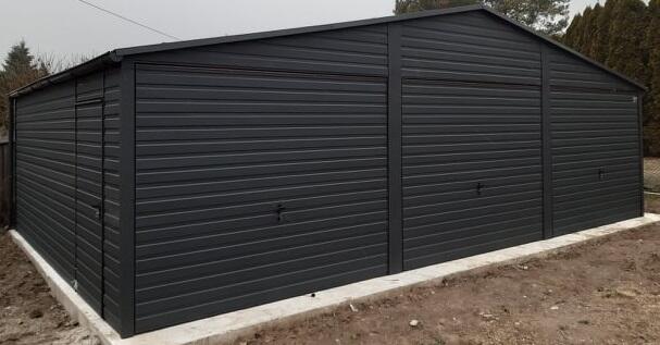 Garaż Blaszany Dwustanowiskowy 8x7 Dwustanowiskowy Wiata