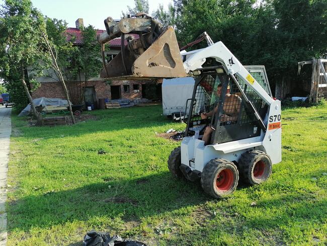 wynajem koparki łańcuchowej rębak spalinowy miniładowarka