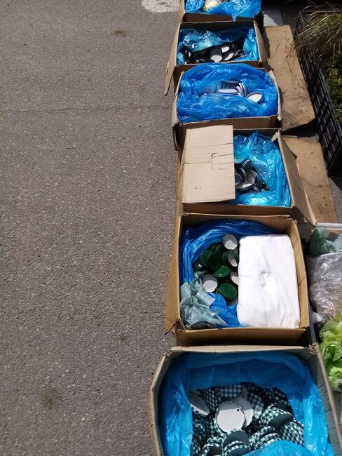 Słoiki wieczka na przetwory