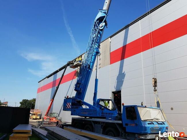 Usługi dźwigowe Sieradz Łask Złoczew KARMAX Dźwigi żurawie