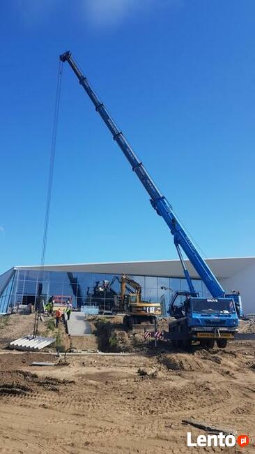 Usługi dźwigowe Sieradz Łask Złoczew KARMAX Dźwigi żurawie