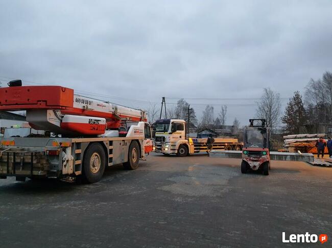 Usługi dźwigowe Sieradz Łask Złoczew KARMAX Dźwigi żurawie