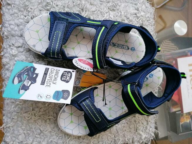 NOWE SANDAŁY CHŁOPIĘCE_YOUG STYLE_ R.35