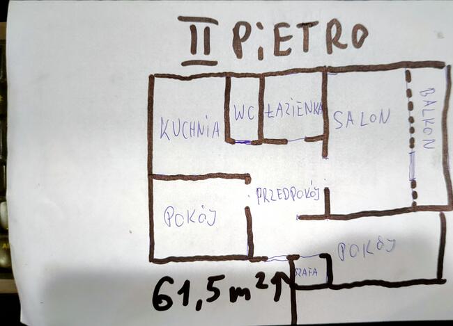 Pabianice zamienie mieszkanie M4 61.5m2 na Dom