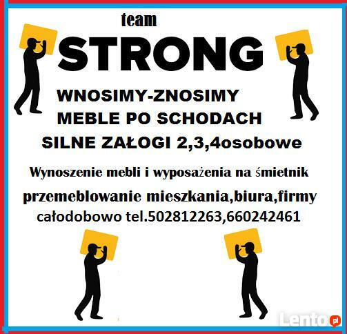 Strong#team24h wnosimy/znosimy gabaryty wanny meble paczki