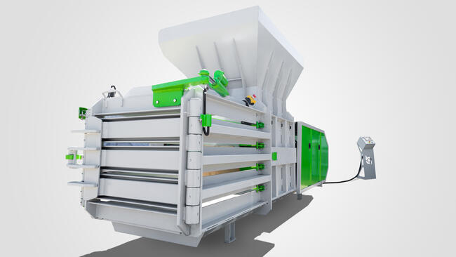 Belownica prasa pozioma kanałowa półautomatyczna HSAB400