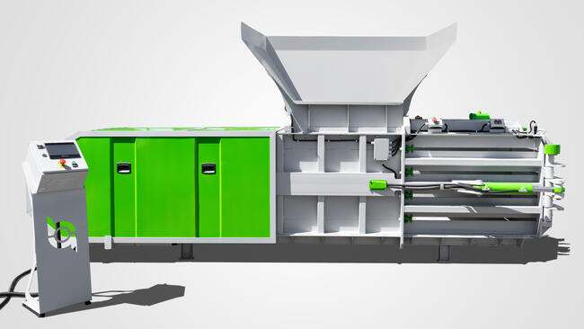 Belownica prasa pozioma kanałowa półautomatyczna HSAB400