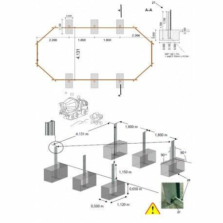 Basen ogrodowy drewniany 8,57x4,57xH.1,31m BAS746OSPI+ SZA