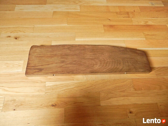dębowa półka, stylowa, artystyczna live edge