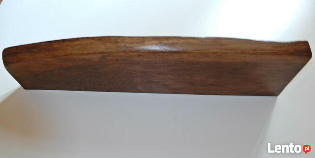 dębowa półka, stylowa, artystyczna live edge