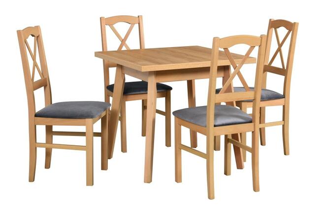 Stół Oslo 1 L + 4 Krzesła Nilo 11