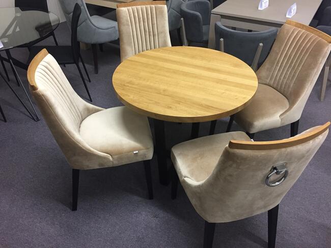 Nowy drewniany Stół okrągly dąb lity