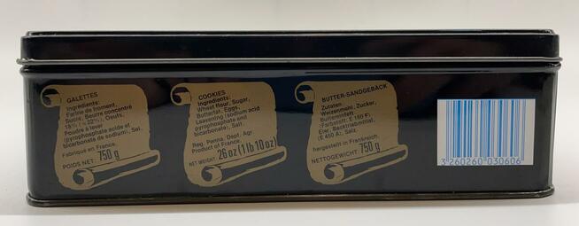 Stara francuska puszka po ciastkach La Trinitaine