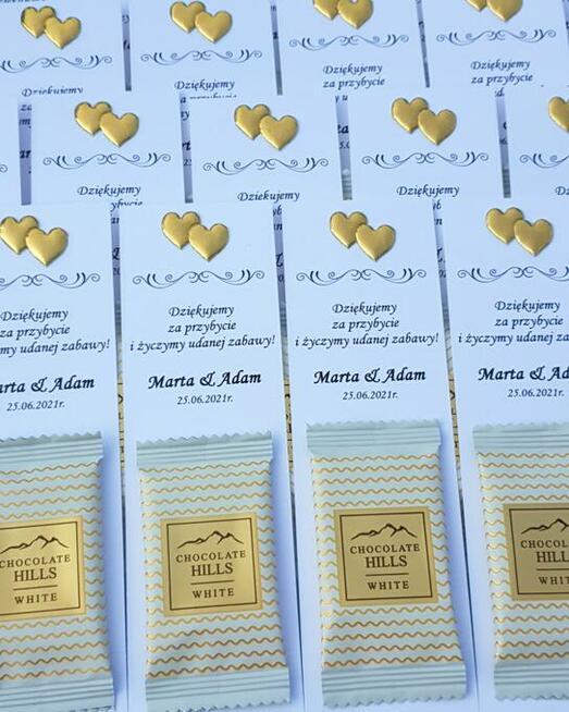 Upominki podziękowania dla gości weselnych