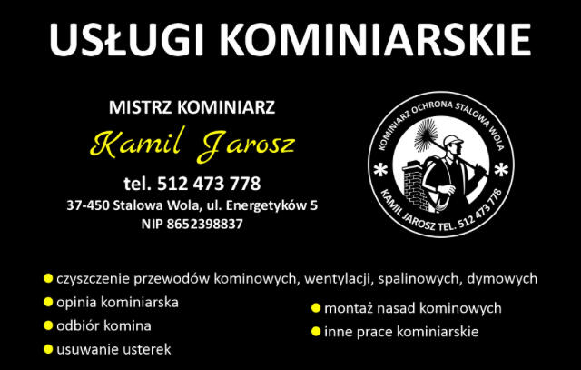 KOMINIARZ STALOWA WOLA KAMIL JAROSZ 512473778