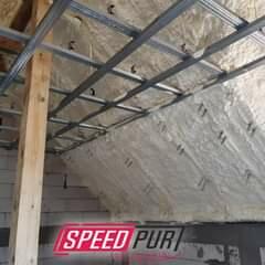 Ocieplania Poddasze Piana Pur Strop Wiązary Myślibórz Dach