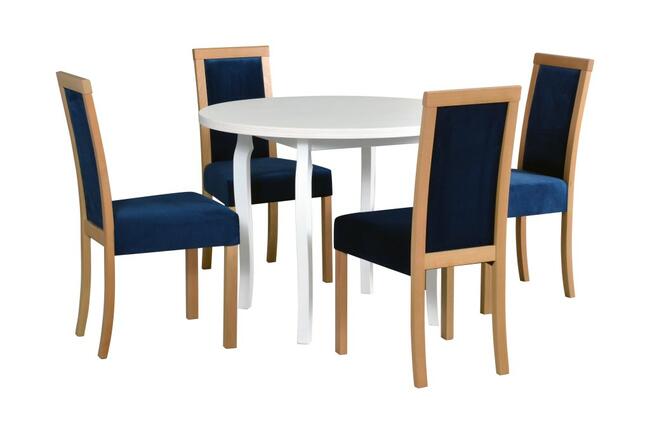 Stół Poli 3 + 4 Krzesła Roma 3