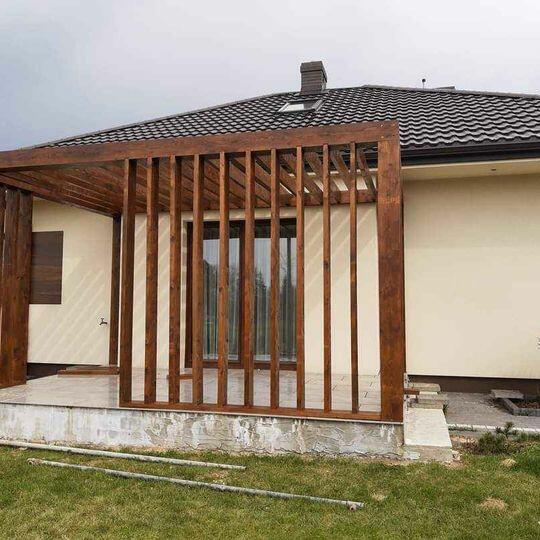 Nowoczesna pergola ogrodowa