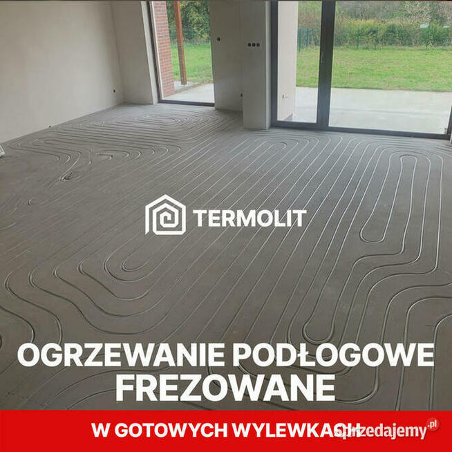 Frezowanie pod ogrzewanie podłogowe frezowane Gdańsk