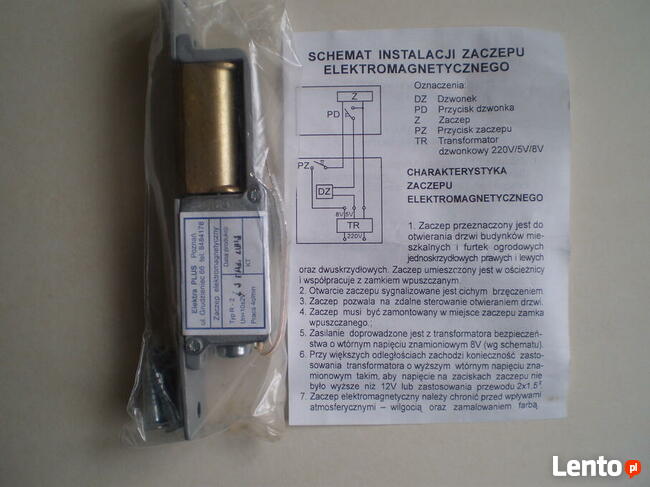 Elektrozamek do drzwi \ furtek