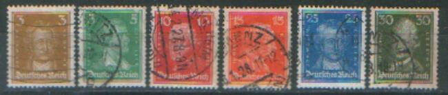 Zn. DR Mi 385, 6, 90, 1, 3 - 5 kas 1926