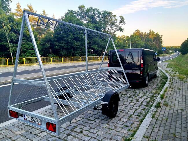 Wynajem, przyczepa rowerowa, transport rowerów Katowice