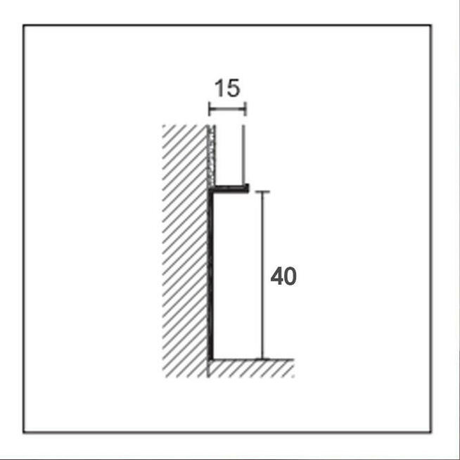 Profilpas LPW106 - Listwy wpuszczane w ścianie
