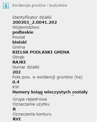 Działka budowlana 4000 m2, Rajki, 5 km do Bielsk Podlaski