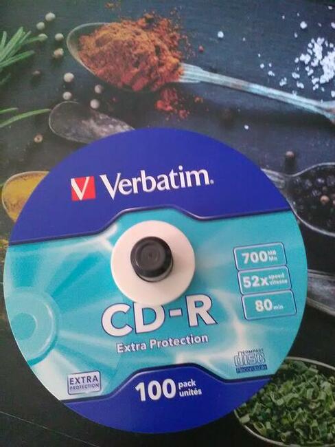 płyta cd-r verbatim, 700mb, 52x, 80 min