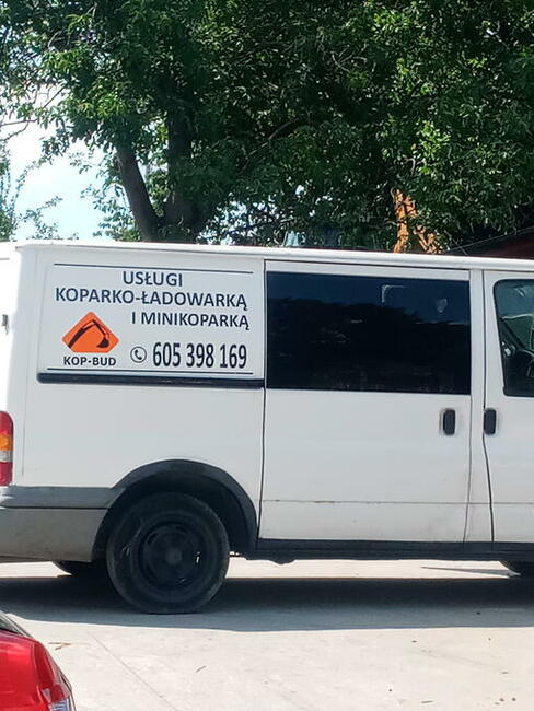 Usługi koparko-ładowarką oraz minikoparką. Kraków i okolice.