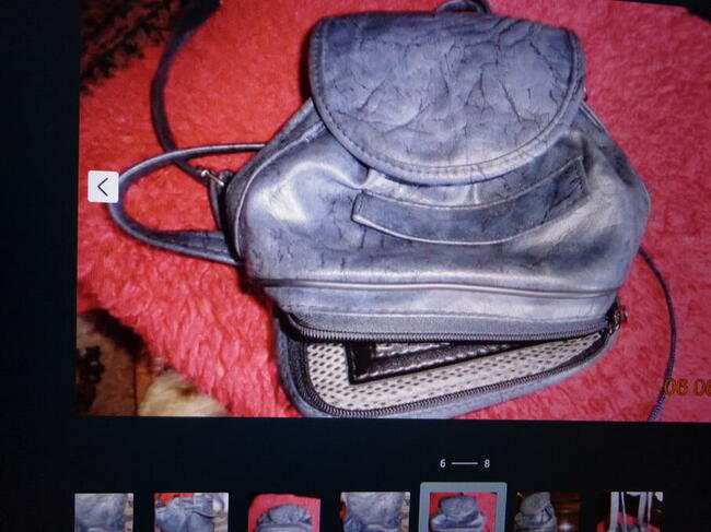 Mała torebka - plecak ze skóry eologicznej