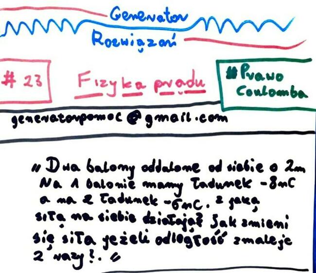 Prawo Coulomba - Zestaw rozwiązań. Poziom studia.