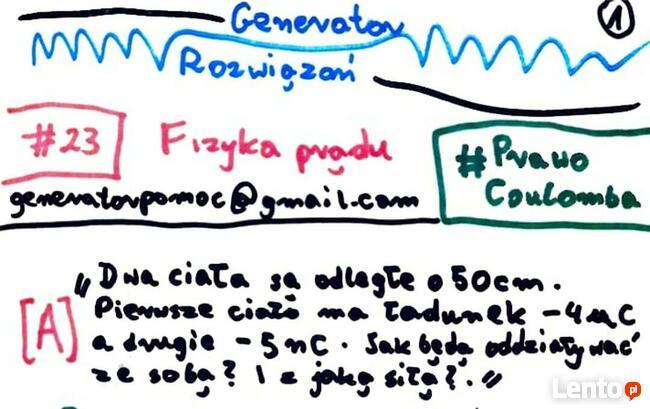 Prawo Coulomba - Zestaw rozwiązań. Poziom studia.