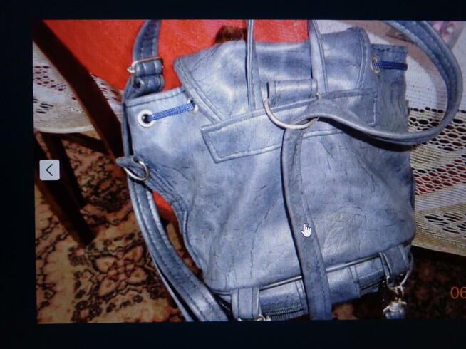 Mała torebka - plecak ze skóry eologicznej