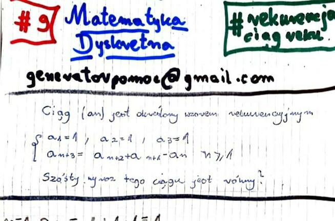 Rekurencja, Równanie charakterystyczne, -Zestaw rozwiązań