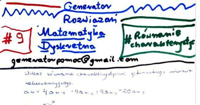 Rekurencja, Równanie charakterystyczne, -Zestaw rozwiązań