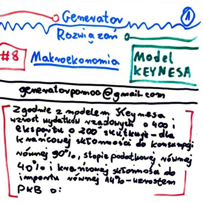 Model Keynesa / Zmiana cen i dóbr / Zestaw rozwiązań. Studia