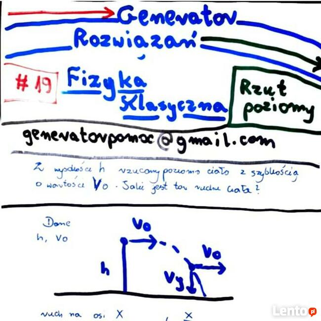 Rzut poziomy - Zestaw rozwiązań. Poziom studia.